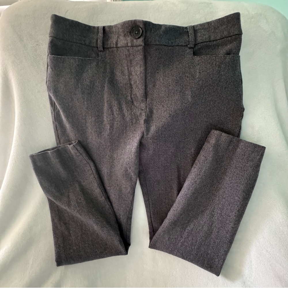 Ann Taylor Loft The Skinny Pants Womens Size 6 Gray Ankle Pockets